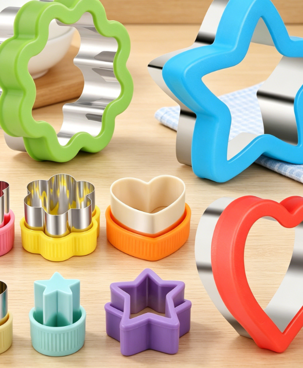 Multi-Functional, Multi-Size Vegetable and Fruit Dessert Cutting Molds